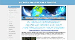 Desktop Screenshot of escuelaparasordos.com