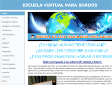 Tablet Screenshot of escuelaparasordos.com